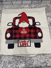 Valentine Themed Decorative Pillow Cover, 17" x 17" New