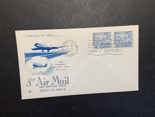 Canada 1964 FDC 1st day cover 8-cent Airmail stamp Rose Craft cachet
