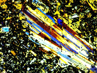 Vintage Microscope Slide. Modern Volcanic Mount Etna Lava by Gregory Bottley