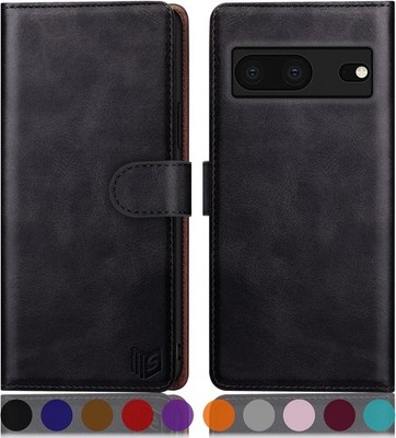 SUANPOT Google Pixel 7 Pro 5G PU Leder Tasche Kreditkartenetui, RFID Schutz