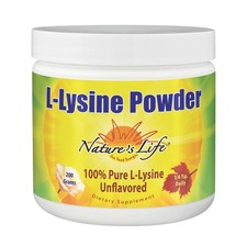 Nature's Life L-Lysine Powder  Vegetarian, Sugar Free  Unflavored  460