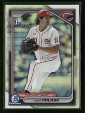 2024 Bowman Draft #BDC-100 Luke Holman Cincinnati Reds Chrome Refractor