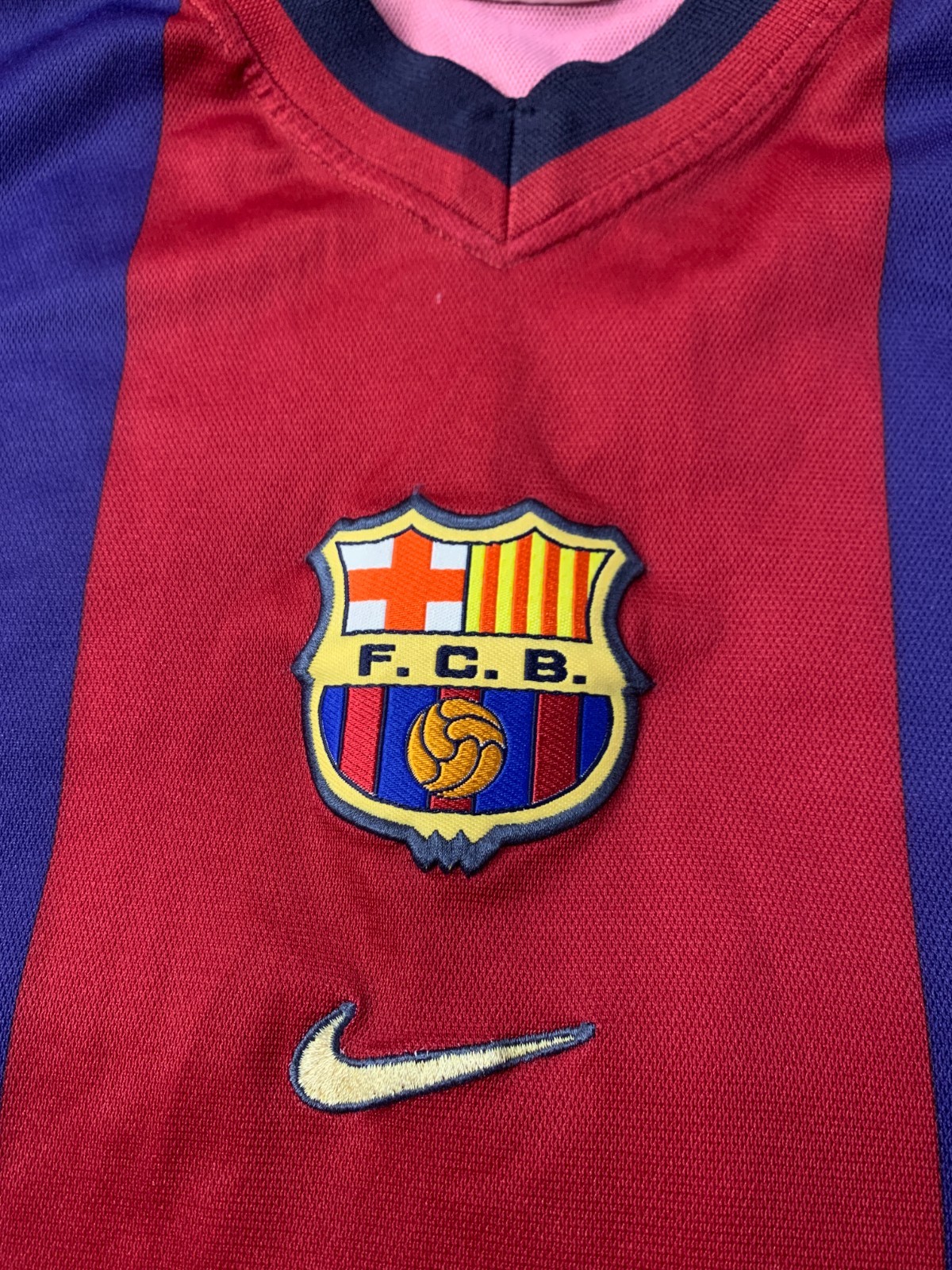 BARCELONA BARCA 1998-1999 VTG FOOTBALL SHIRT JERSEY HOME NIKE ORIGINAL SIZE L thumbnail 3