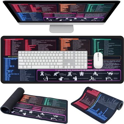 Excel Schreibtischunterlage Deutsch Exel Mauspad Deutsch 60 * 30cm
