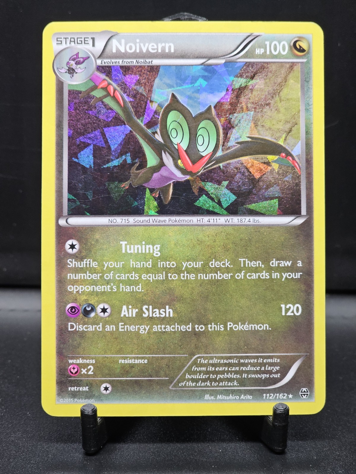 Noivern 112/162 Breakthrough Cracked Ice Holo Pokemon Card LP
