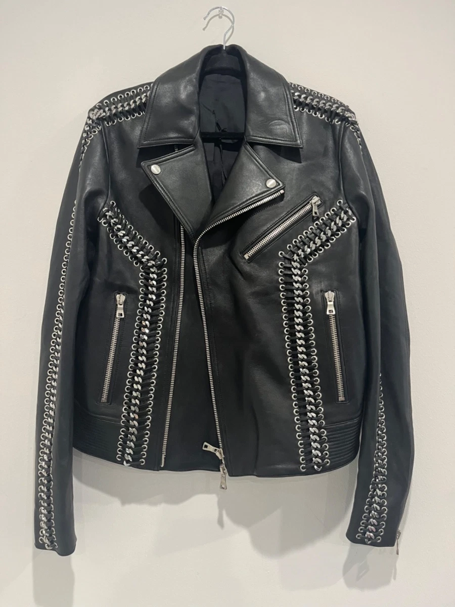 Balmain Leather Outer Shell Jackets for Men for Sale - Shop New