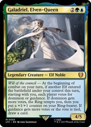 Galadriel, Elven-Queen (Foil) #3 - The Lord of the Rings: Tales of Middle-earth Commander - Mythic Rare MTG