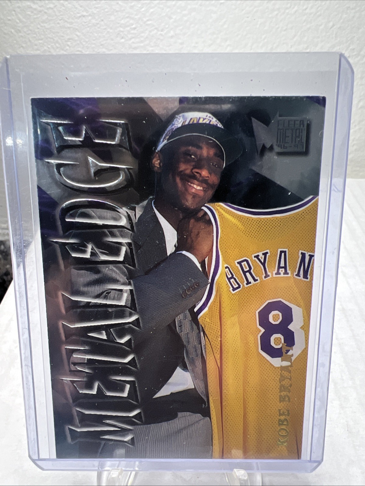 1996-1997 Kobe Bryant Fleer Metal Edge #15 15/15 Rookie Card RC