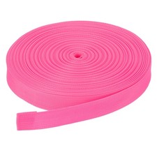 50 Yard x 1 Inch Width Nylon Webbing Strap Poly Flat Webbing Strapping Rose Pink