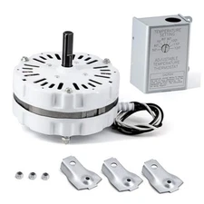 F050B2944 F050B2497 Power Vent Attic Fan Motor & 58033 1 Attic Fan + Thermostat