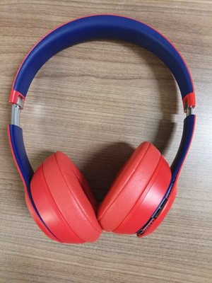 Beats Solo3 Wireless Headphones Club Navy Red A1796 | eBay