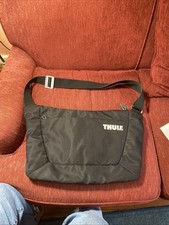Thule Sweden Black Messenger Bag Crossbody Tr...