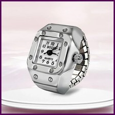 Ring Watch New Hot Selling Creative Alloy Shell Finger Square Dial Couple Men