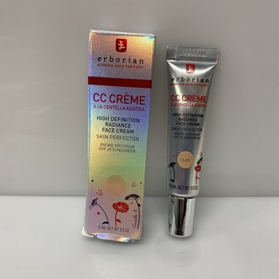Erborian CC Creme High Definition Radiance Face Cream, CLAIR 0.5 Oz -Unsealed