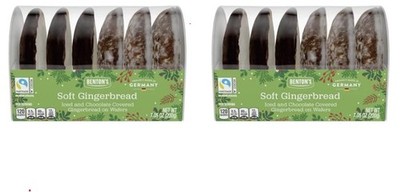 Winternacht Lebkuchen German Chocholate Covered Gingerbread Cookies 2 Pack 