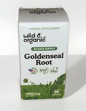 Goldenseal Root. Wild  organic 90 Capsules, New  Sealed