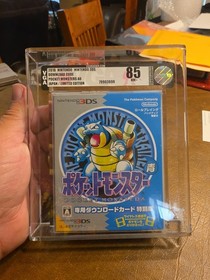 Pokemon Blue Nintendo 3DS Limited JP Version Sealed New VGA 85+ Graded