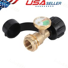 Propane Tank Gauge Brass Adapter w/Gas Pressu...