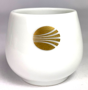 Continental Airlines Noritake First Class Sake Cup Sakazuki Guinoni Nozoki