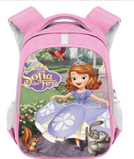 16" Cartoon -Sofia- The First School Bag Backpack For Kids