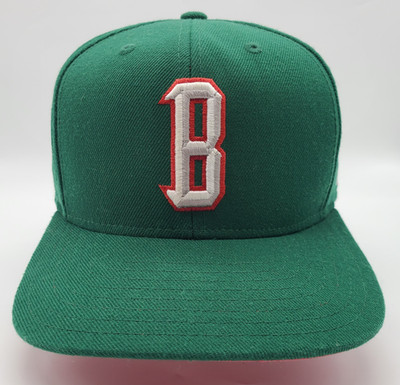 Milwaukee Bucks Green Adidas Snapback Wool Blend Hat Cap Embroidered B Logo