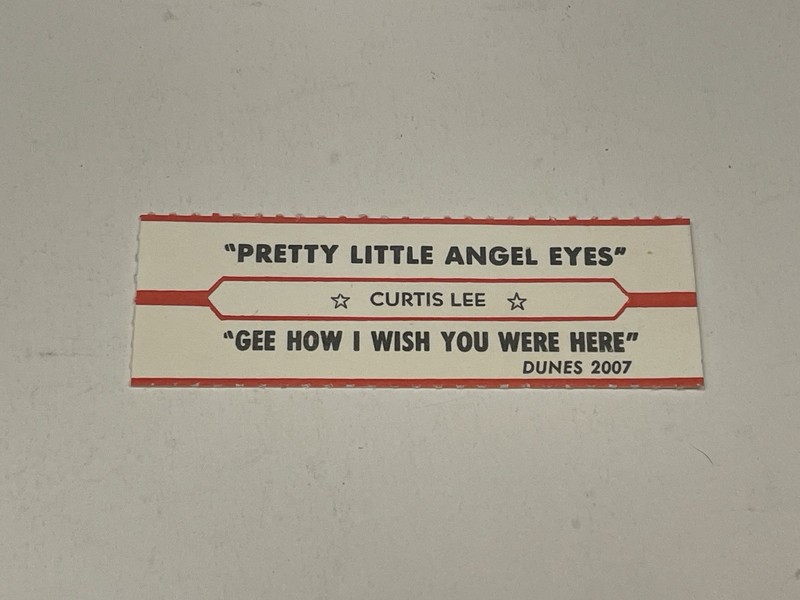 Jukebox Title Strip Curtis Lee Pretty Little Angel Eyes Dunes