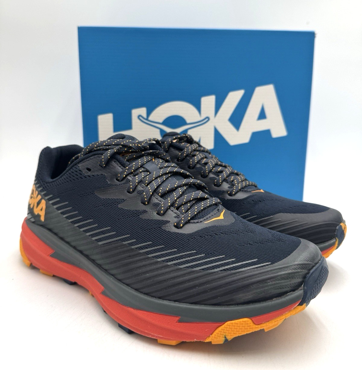 Hoka One TORRENT 2 Para hombres NUEVA Zapatilla para Correr Azul Oscuro Múltiples Tallas (OSFS)