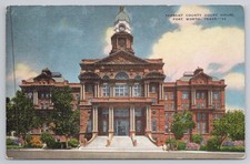 Postcard TARRANT COUNTY COURT HOUSE FORT WORTH TEXAS