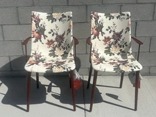 Kartell HHH Philippe Starck 2024 Set Of 2 Chairs Flowers -Dragonflies- Burgundy