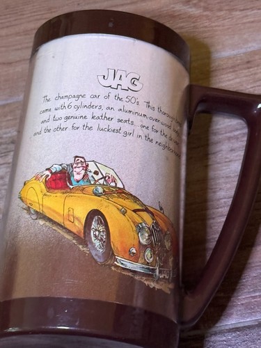 Taza térmica vintage 1978 para café té cerveza con coche Jaguar Jaguar - Imagen 4 de 10