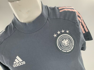 Germany National Adidas Soccer Jersey M Gray Mock Neck Germany National Adidas Soccer Jersey M Gray Mock Neck