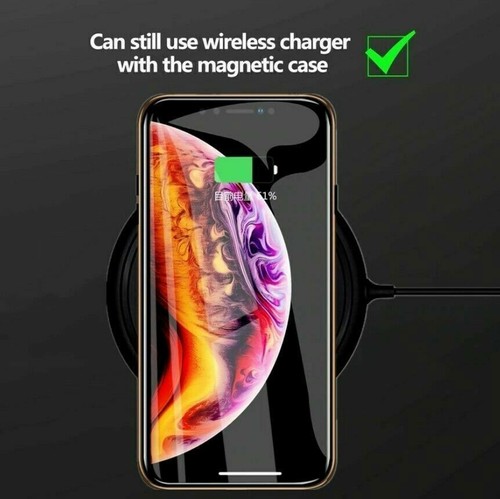 Anti Spy Magnetic Double Glass Privacy Phone Case For iPhone 15 14 13 12 Pro Max - Picture 2 of 18