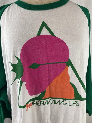 The Flaming Lips T Shirt Adult 2XL Oczy Moldy Tee Baseball Raglan Shirt XXL - Picture 2 of 5