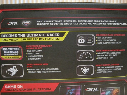 2017 NIKKO AIR RACE VISION 220 FPV PRO DRL RACING DRONE--NEW--UNOPENED - Picture 7 of 12