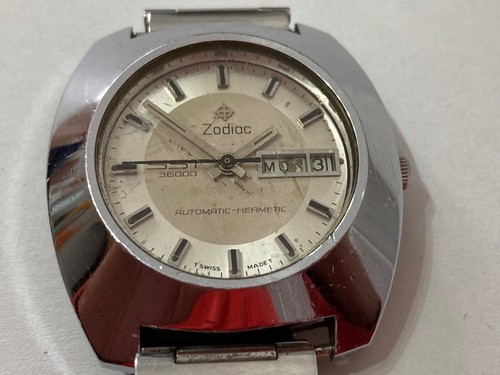 UHR ZODIAC SST 36000 AUTOMATIC-HERMETIC VINTAGE LÄUFT SWISS MADE. - Bild 7 von 15
