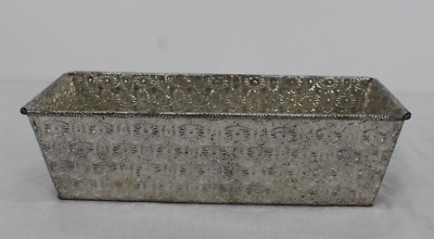 Vintage Bread Pan Emossed Textured Metal Flowers Bakeware Cake Mold French