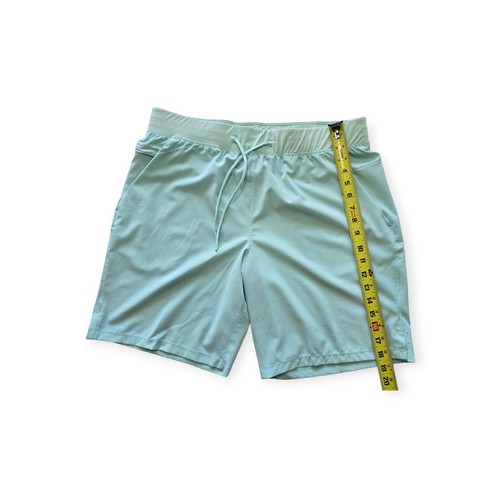 Athletic Works Size L (36-38) Mens Athletic Shorts Green Blue Drawstring - Picture 4 of 5