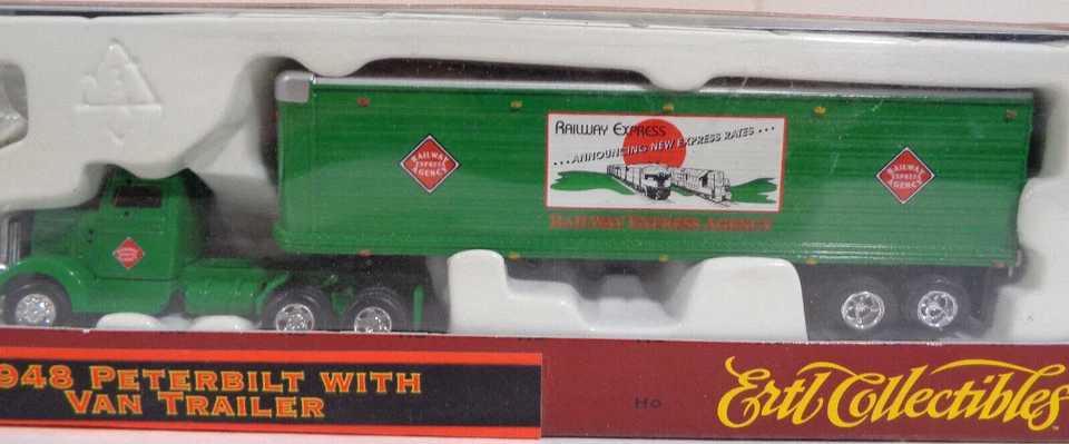ERTL #4517 1/87 SCALE 1948 PETERBILT WITH VAN TRAILER NEW IN BOX - Image 2 of 4