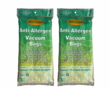 6 Hoover Type Q Part 302982002 Platinum Upright Vacuum Cleaner HEPA Bag UH30010