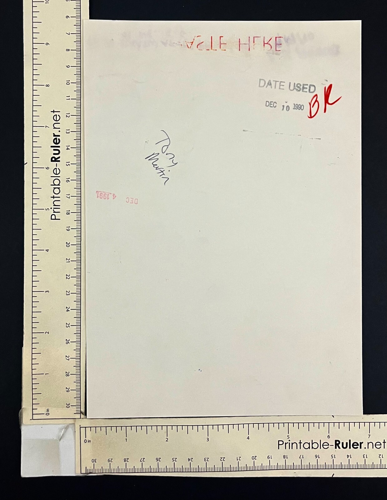 1990 Miami Dolphins Football Game Wide Receiver Tony Martin Vintage