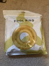 SUNNYLIFE Pool Ring Float Disco Gold Glitter NEW