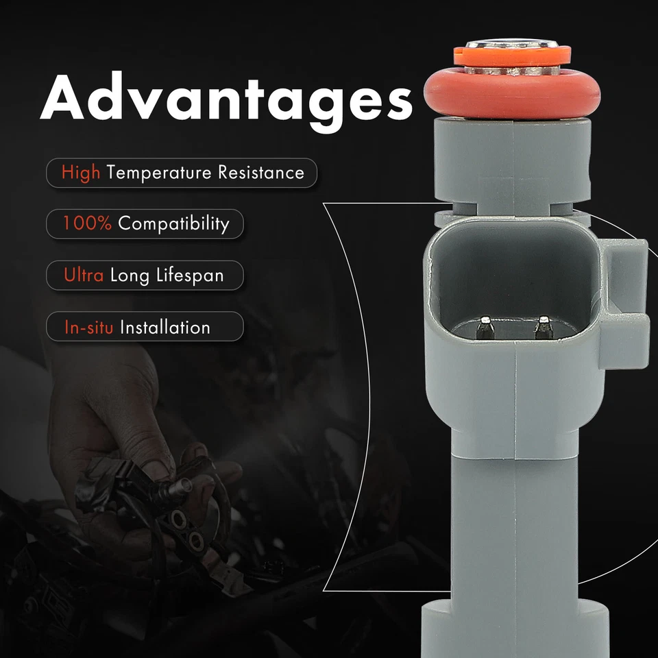 Inyector de combustible 4 piezas para Saab 9-3 2007 2008 2009 2010 2011 9-3X 2010-2011 L4 2,0 L Foto 4 de 4