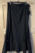 sag harbor womens skirt Size 18 Black