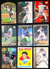 Roger Clemens 9 Card Lot 2 Insert Cards 7 Base Cards Various Teams