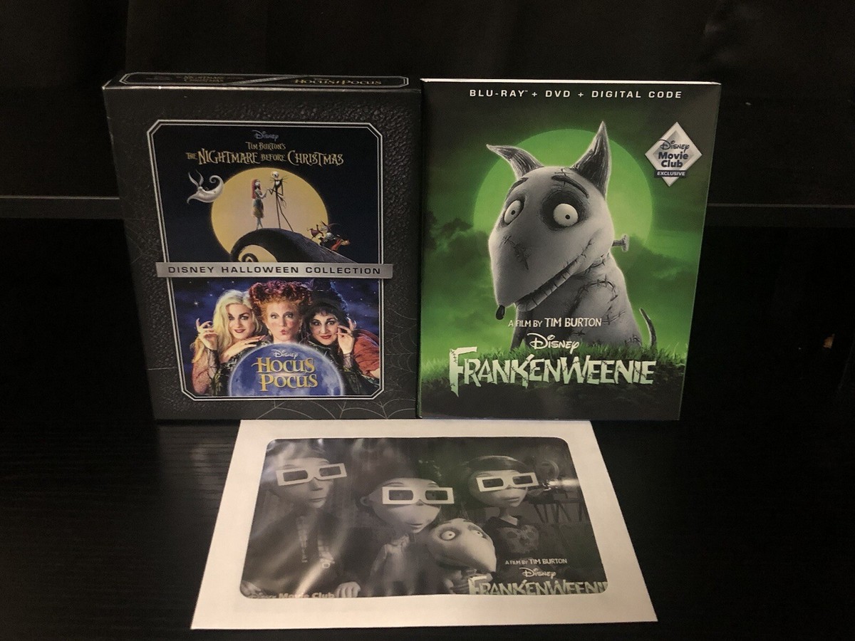 Nightmare Before Christmas & Hocus Pocus & Frankenweeie (Blu-ray+