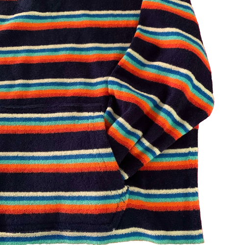 Hanna Andersson Soft Striped "TOWEL HOODIE" Cover Up. XS, 2-3 Years. Great Gift! - Picture 6 of 18