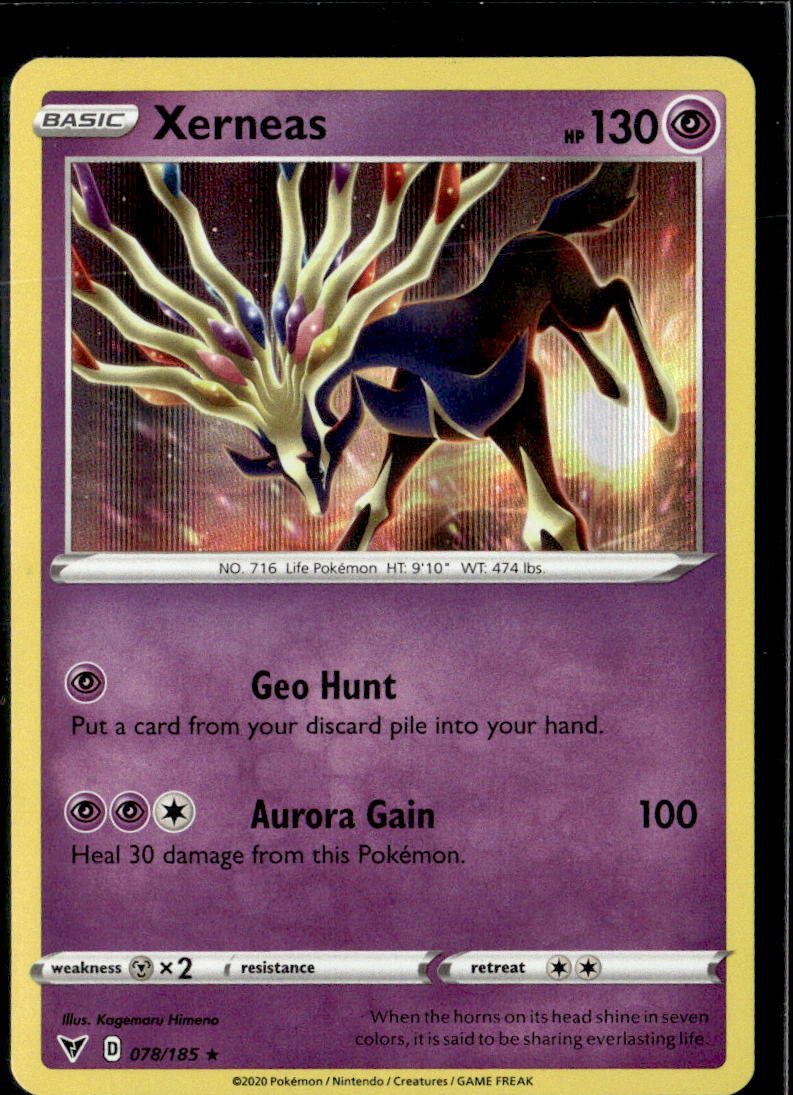 Pokemon Xerneas 078/185 Vivid Voltage Holo Rare