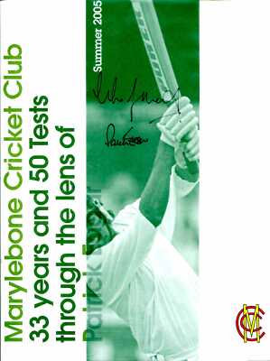 Eagar, Patrick MARYLEBONE CRICKET CLUB 33 YEARS AND 50 TESTS THROUGH THE LENS OF