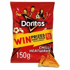 6x Doritos Chilli Heatwave Tortilla Chips 150g