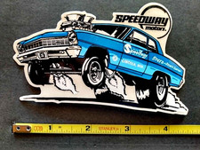 Speedway Motorsgasser Nova Original Drag Racing Sticker Decal Speed Shop